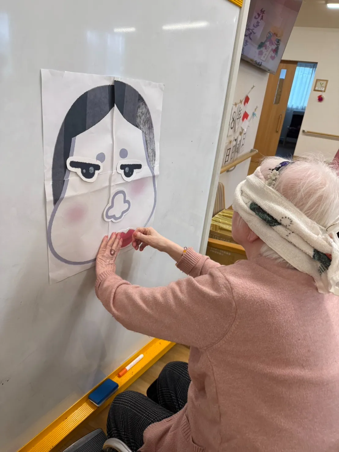 ある日のイベント　福笑い